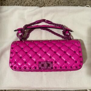 Hot Pink Quilted Valentino Women's Bag